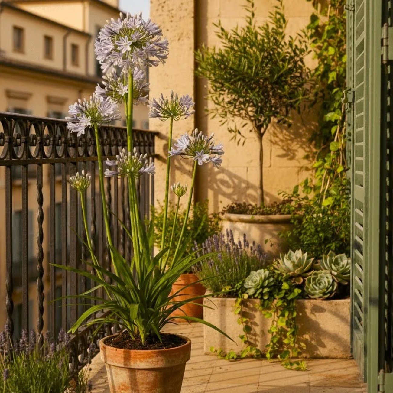 Obrázok Kalokvet africký (Agapanthus) ‘FIREWORKS’ - výška 15–20 cm, kont. C3L