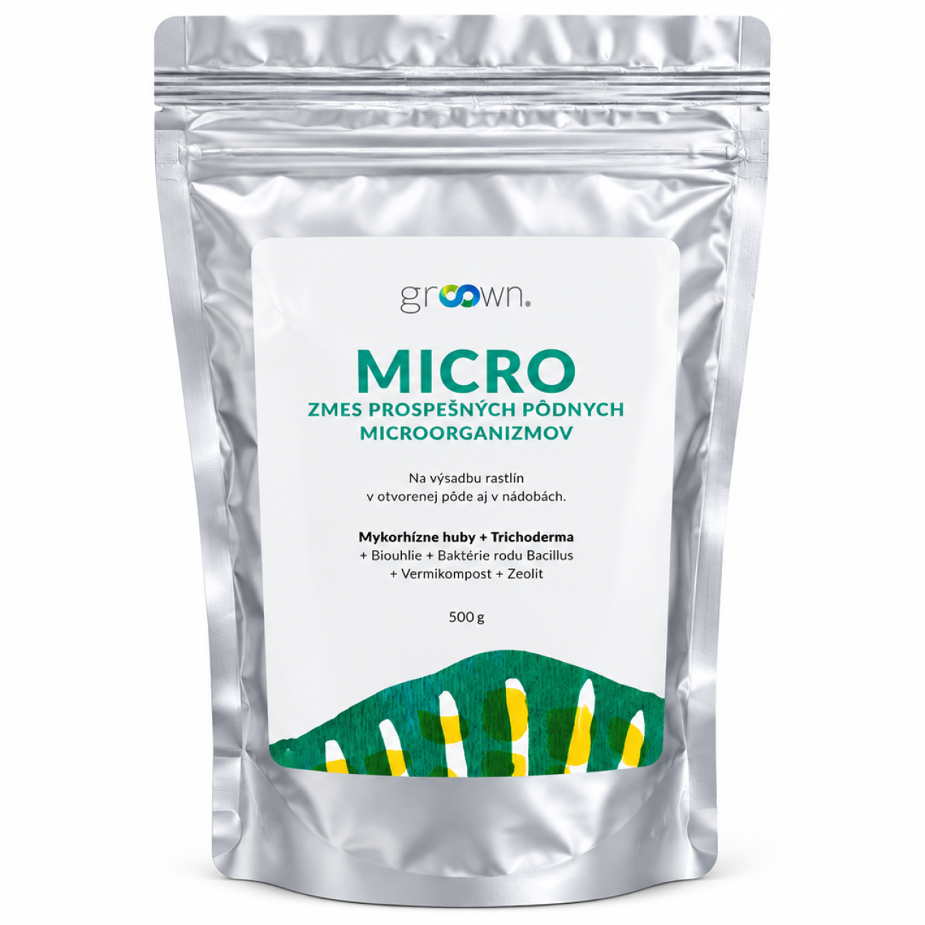 Obrázok Hnojivo GROOWN MICRO 500G bioactiv - Pôdne mikroorganizmy