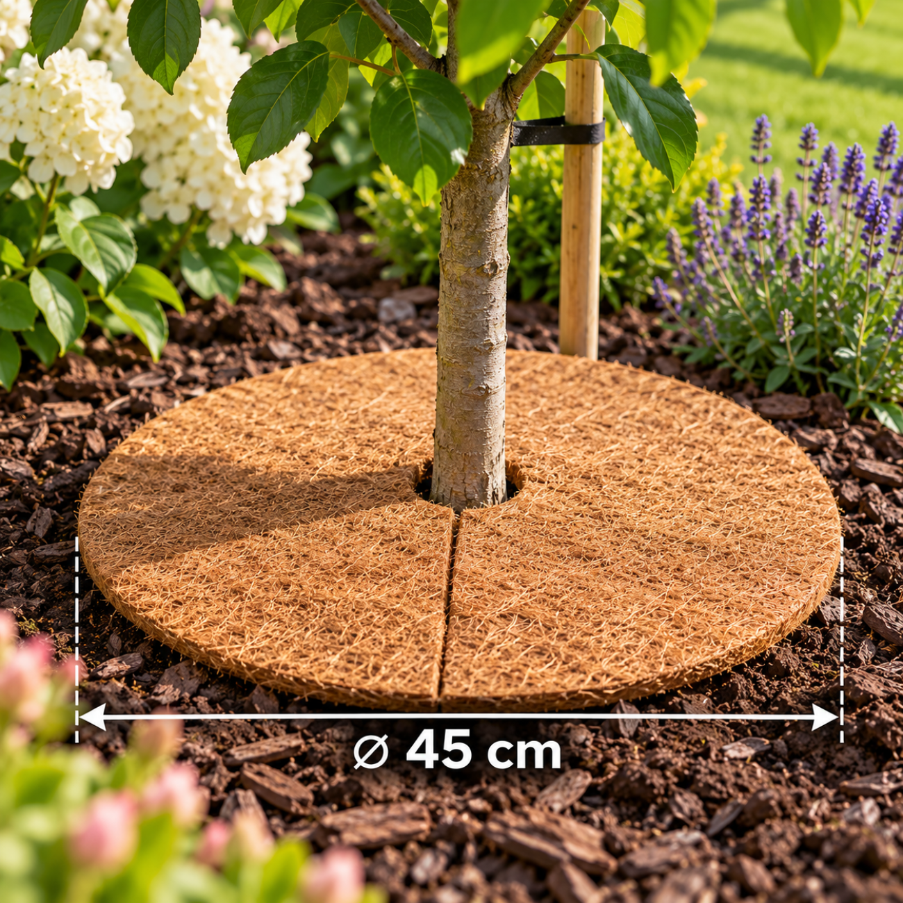 Obrázok Ochranny kokosový disk proti burine a mrazu – 45 cm