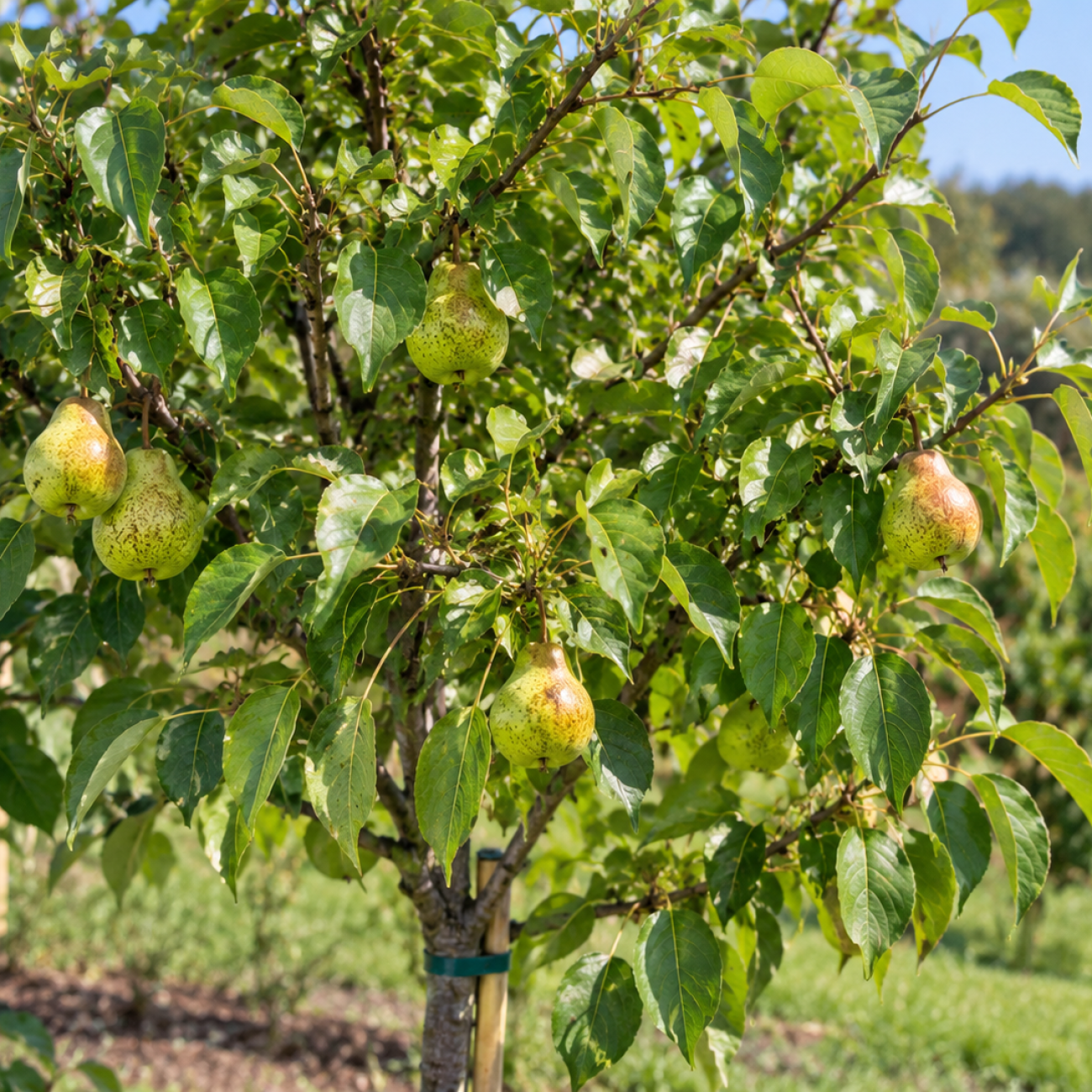 Obrázok Mini hruška nízkokmenná (Pyrus communis) ´GARDEN PEARL®´ - jesenná, výška 40-60 cm, voľnokorenná - 2. trieda