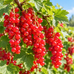 Ríbezľa červená (Ribes rubrum) 'DETVAN' - skorá, výška 70-100 cm, voľnokorenná - STROMČEKOVÁ/NA KMIENKU - 2. trieda