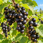 Ríbezľa čierna (Ribes nigrum) ´TITANIA´ - výška 70-100 cm, stredne skorá - voľnokorenná - STROMČEKOVÁ/NA KMIENKU - 2. trieda