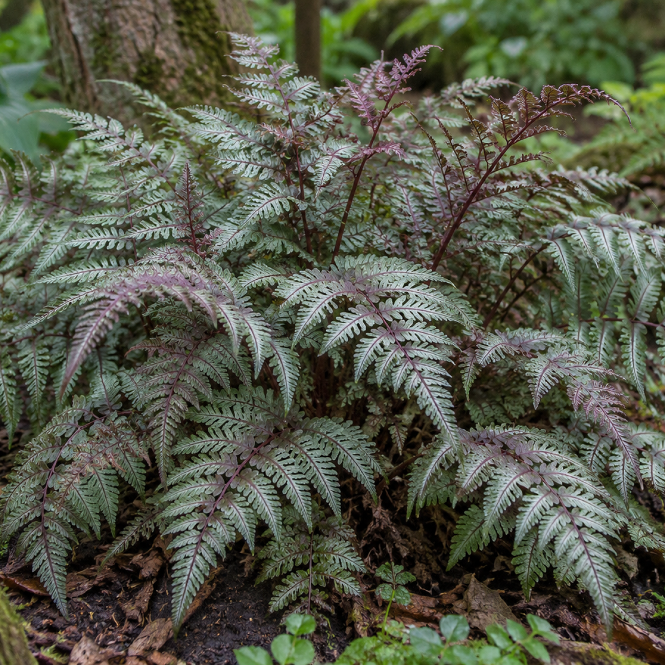 Obrázok Papraďka japonská (Athyrium niponicum) ´METALLICUM´ – výška 10-20 cm, kont. P9