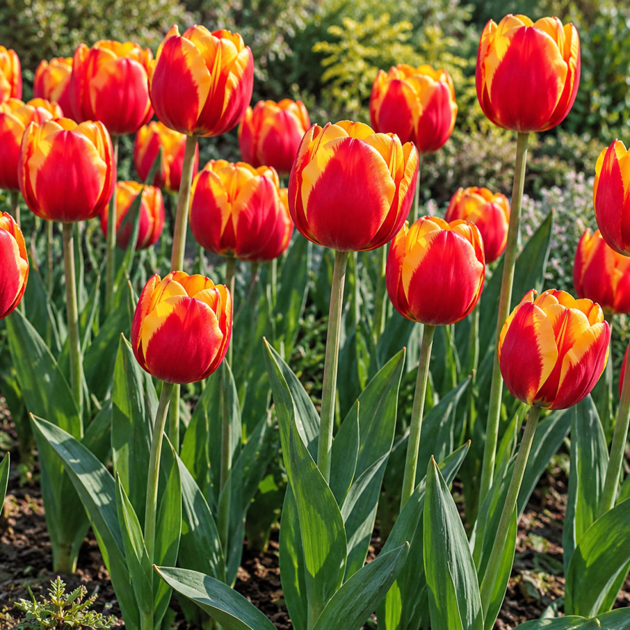 Obrázok Tulipán triumf (Tulip triumph) ´RED-YELLOW´ – 1 cibuľa