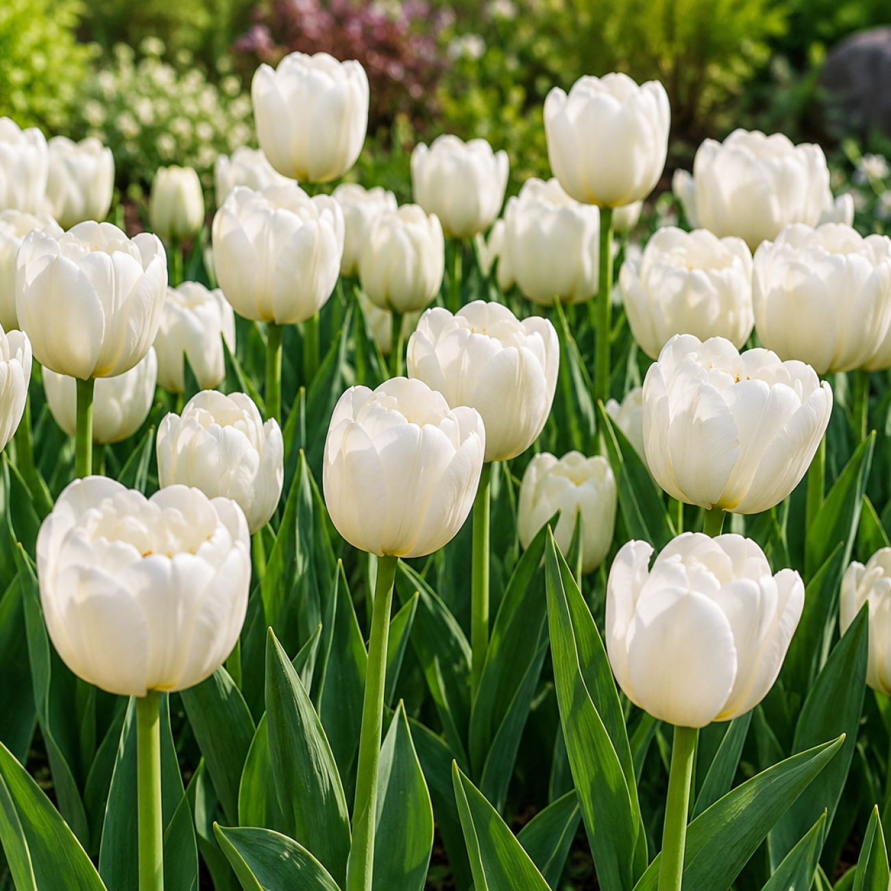Obrázok Tulipán triumf (Tulip triumph) 'WHITE' - 1 cibuľa
