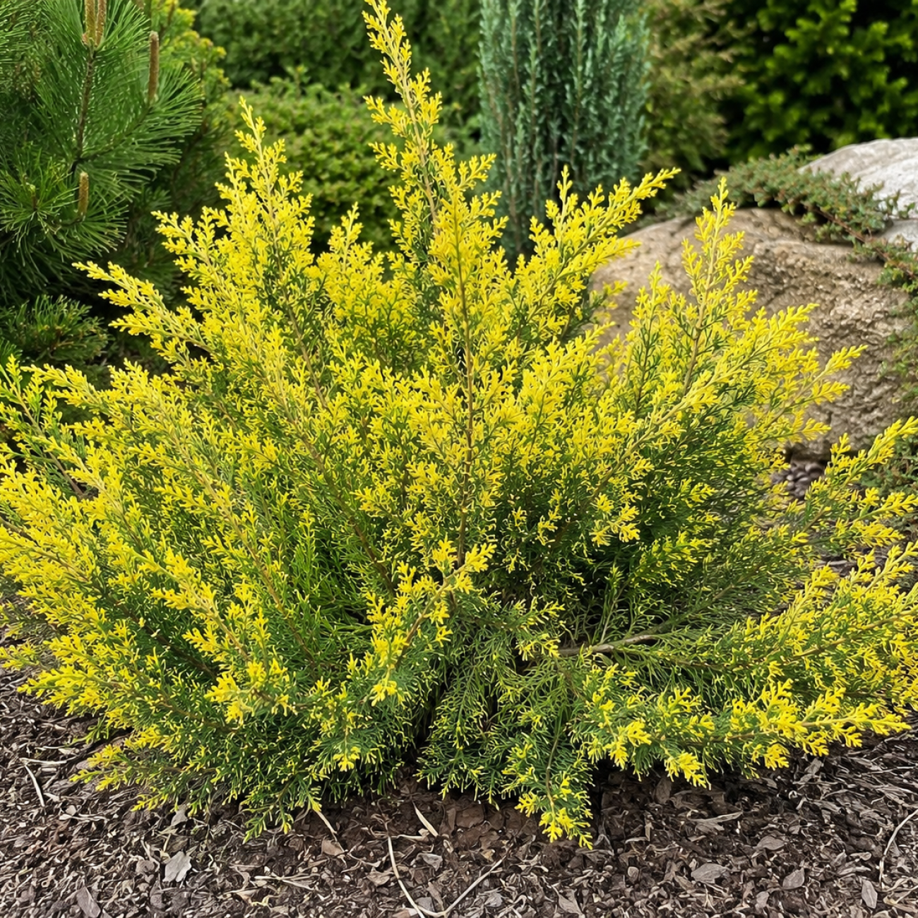 Obrázok Borievka čínska (Juniperus chinensis) ´PLUMOSA AUREOVARIEGATA´ - výška 30-50 cm, kont. C5L