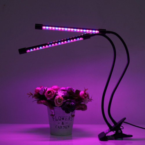 PROFI LED GROW trubicová lampa pre všetky rastliny, 18W, dvojramenná