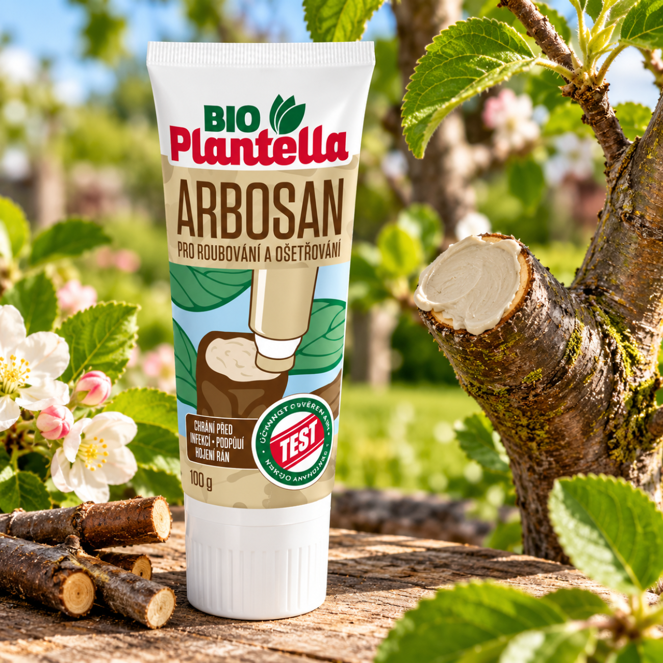 Obrázok Arbosan SMOLA BIO 100g - Ochranná smola na ošetrenie rán stromov a kríkov