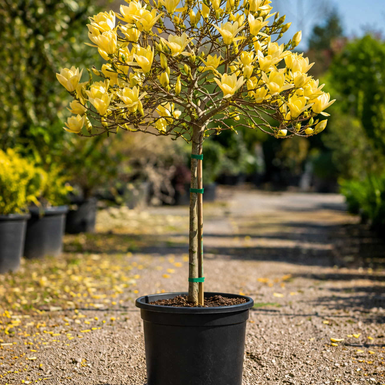 Obrázok Magnólia (Magnolia × brooklynensis) ´YELLOW LANTERN´ - výška 110-120 cm, kont. C5L (-24°C) - NA KMIENKU