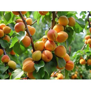 Mini marhuľa nízkokmenná (Prunus armeniaca) ´APRIGOLD´® - stredne skorá, výška 40-60 cm, kont. C3.5L