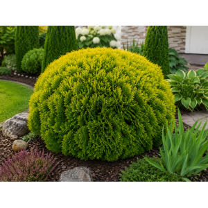 Tuja západná (Thuja occidentalis) ´MIRJAM´® - výška 15-25 cm, ∅ 15-20 cm, kont. C2L