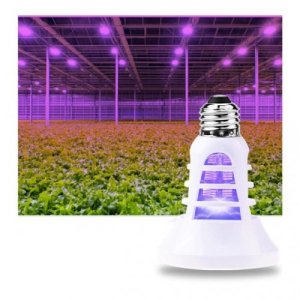 8 W - BASIC LED GROW žiarovka pre všetky rastliny s lapačom hmyzu, E27, fialová