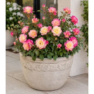 Miniatúrna ruža (Rosa miniature) ‘TRICOLOR’ - výška 20-30 cm, kont. C2L 
