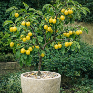  Mini slivka domáca (Prunus domestica) ´MIRABELLE´ - výška 60-80 cm, kont. C10L