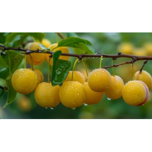 Japonská slivka (Prunus domestica) ´SHIRO´ - výška 150-170 cm, obvod kmeňa 4/6 cm, kont. C6L